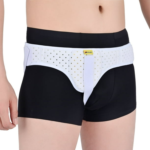 Tenbon Inguinal Hernia Belt Truss for Men and Women Left or Right Side Support with Compression Pads