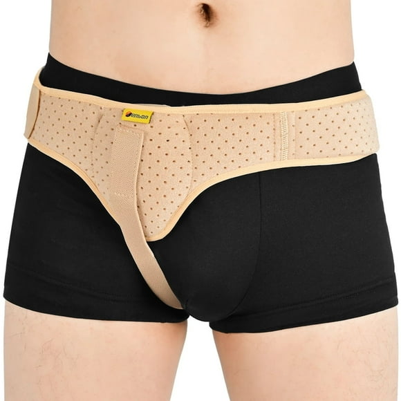 Tenbon Inguinal Hernia Belt Truss for Men and Women Left or Right Side Support with Compression Pads