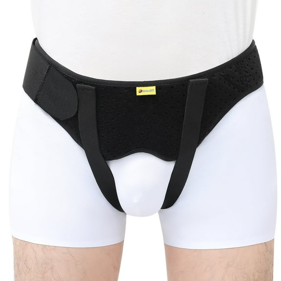 Tenbon Inguinal Hernia Belt for Single/Double Groin Hernia for Men and Women with 2 Compression Pads