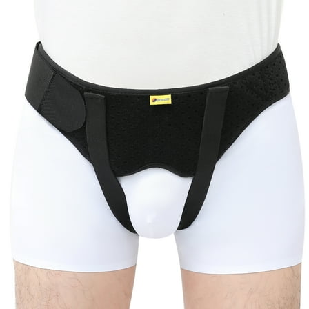 Tenbon Inguinal Hernia Belt for Single/Double Groin Hernia for Men and Women with 2 Compression Pads