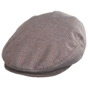 Tenby Mini Windowpane Cotton Ivy Cap - S - Mocha