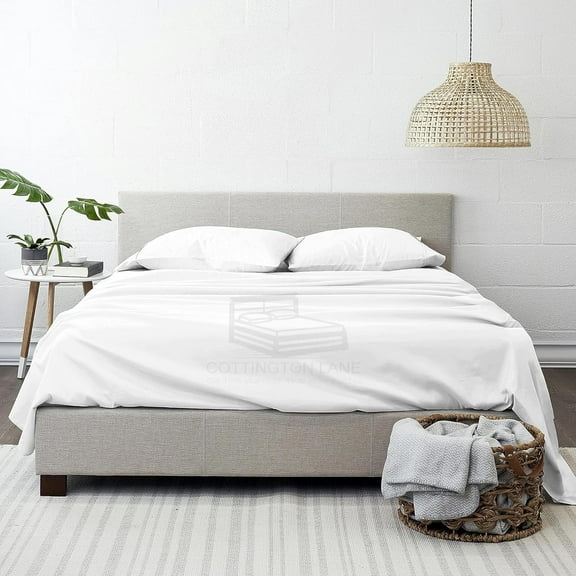 Tencel Bed Sheets King - 100% Eucalyptus Tencel Sheets Sets - All-Season Eucalyptus Sheets - 6 Pcs King Size Tencel Sheets Set - Cooling - Supersoft - Moisture Wicking - Temperature Regulating - White