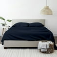 thumbnail image 1 of Tencel Bed Sheets Queen-100% Eucalyptus Tencel Lyocell Sheets Sets-All-Season Eucalyptus Sheets-6 PC Queen Bed Sheets Set-Best Cooling-Supersoft-Moisture Wicking-Temperature Regulating-Navy Blue, 1 of 9
