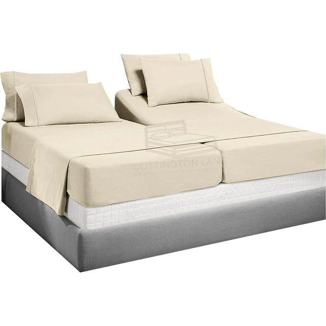 Tencel Split Cal King Sheet Sets for Adjustable Bed 100 Eucalyptus