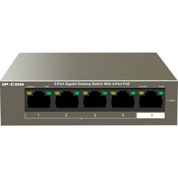 Tenda G1105P-4-63W 5-Port Gigabit Desktop Switch with 4-Port PoE