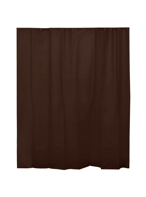 Tendance White Extra Long Shower Curtain Liner Plastic 71"W x 79"H Brown