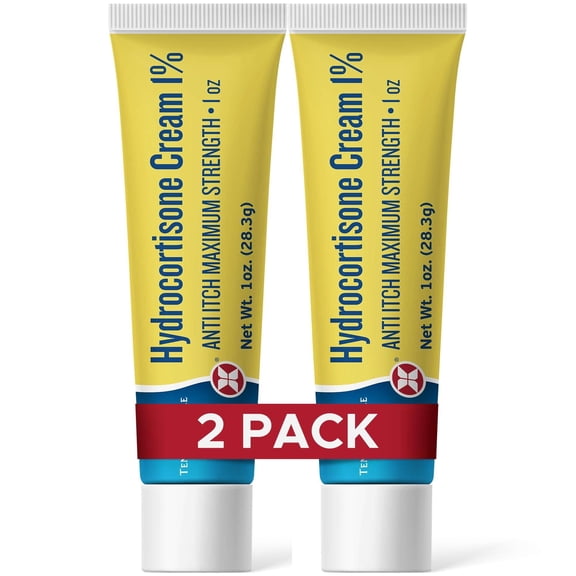 Tender Gentle 1% Hydrocortisone Cream Maximum Strength - 1 oz - Anti Itch Cream, Clean Ingridients, - For Eczema, and More - 2 Pack