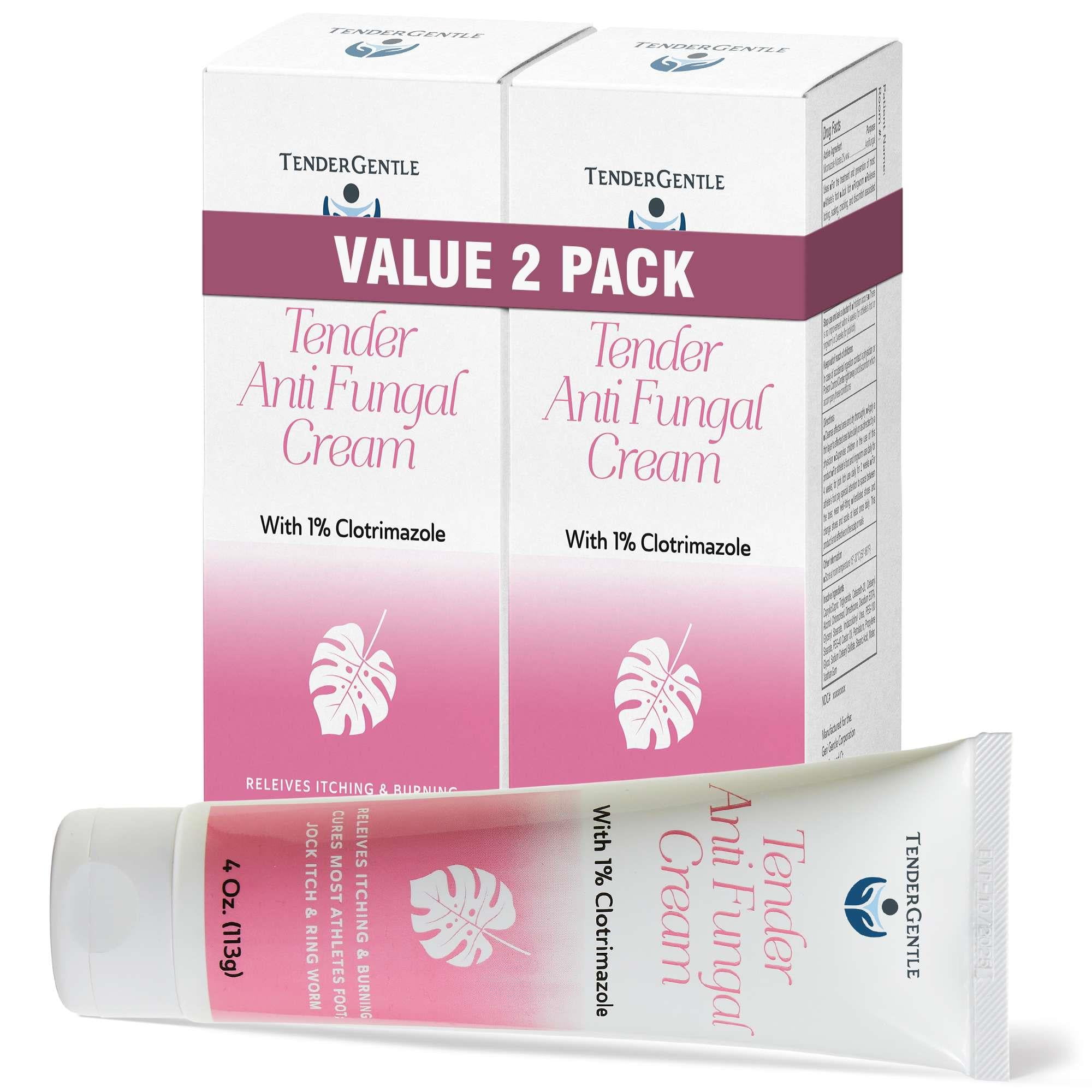 Tender Gentle Clotrimazole Antifungal Cream for Skin 4 oz. of