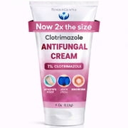 Tender Gentle Clotrimazole Antifungal Cream for Skin - 4 oz. of Clotrimazole Cream for Ringworm, Jock Itch, and Athletes Foot Treatment
