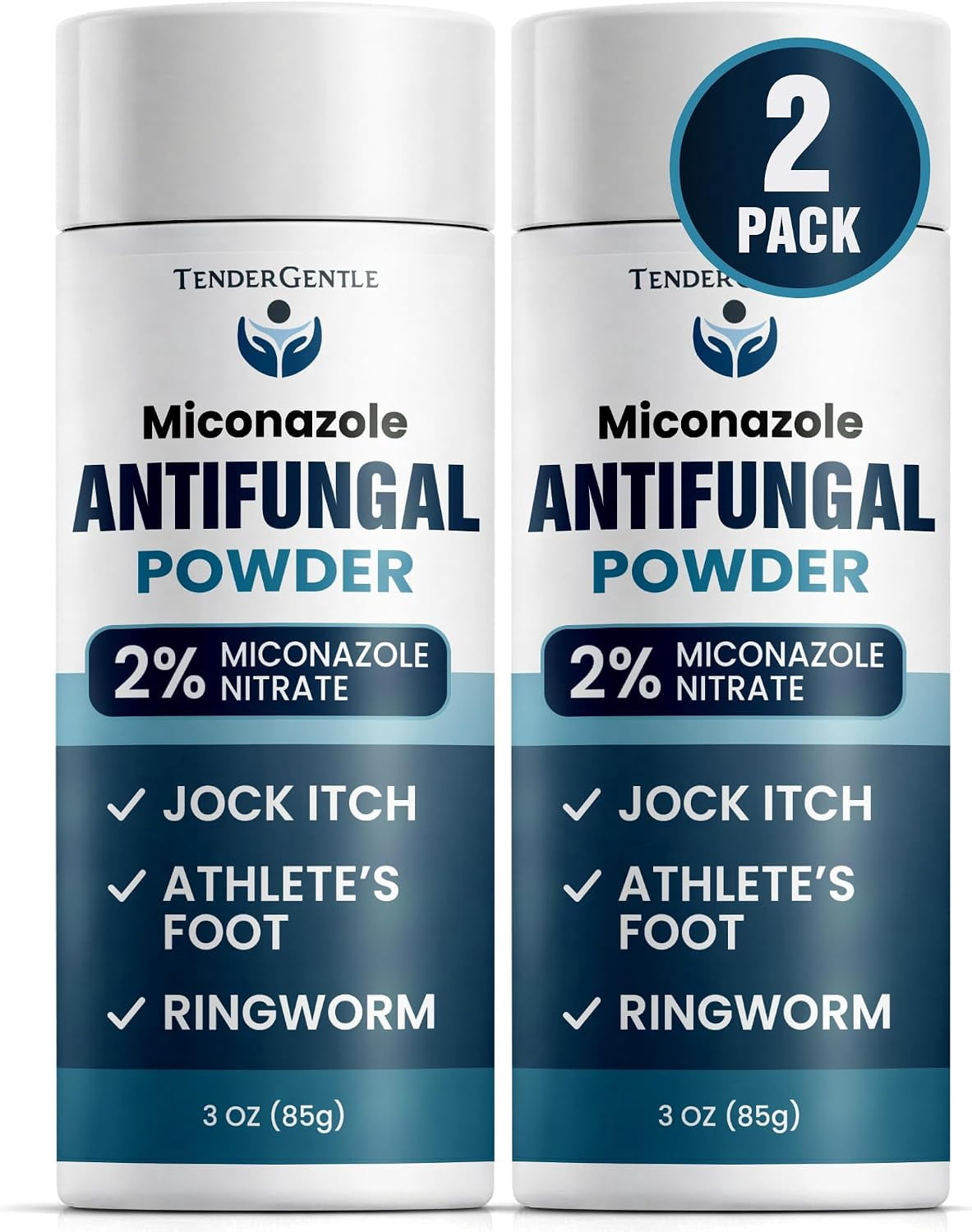Tender Gentle Antifungal Powder for Skin, Miconazole Nitrate for Jock ...