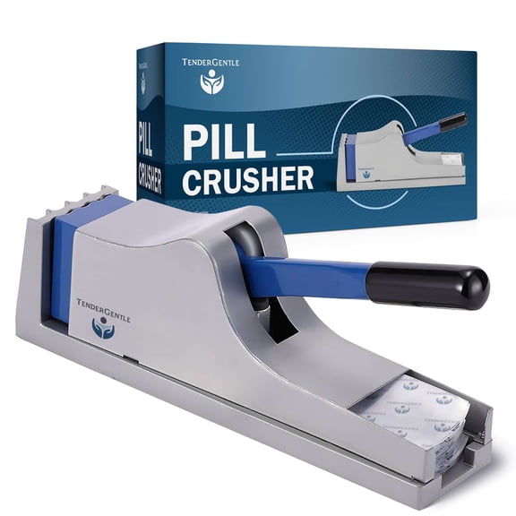 Tender Gentle Pill Crusher, Easy to Use - Fine Powder - For Home, Hospitals, and Nursing Homes