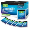 thumbnail image 1 of Tender Gentle XL Alcohol Wipes, Individually Wrapped - 100 ct. Sterile Alcohol Prep Pads Saturated with 70% Isopropyl, 1 of 6