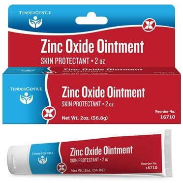 Tender Gentle Zinc Oxide Ointment for Adults and Babies - 2 oz Diaper Rash Ointment - Skin Protectant for Diaper Rashes, Cuts, and Burns