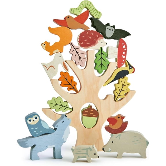 Tender Leaf Toys - Stacking Forest - Wooden Animal Balancing Game