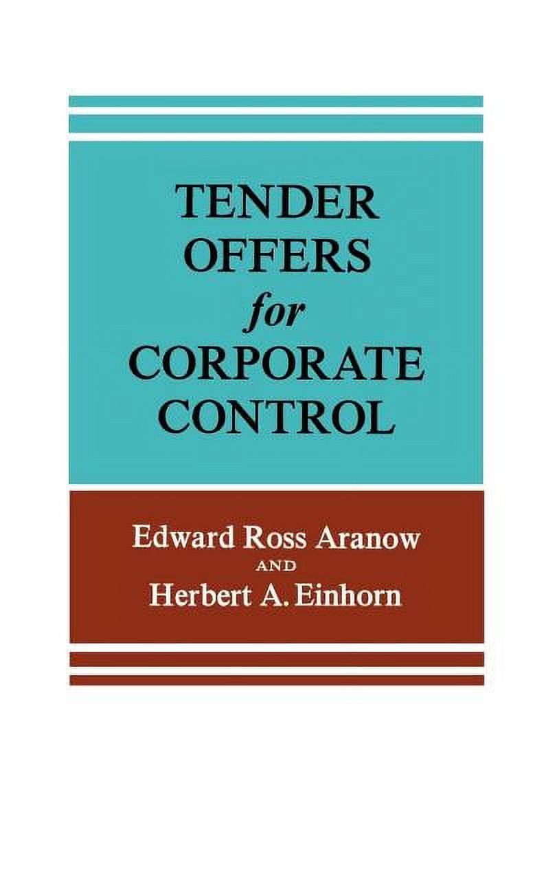 Tender Offers for Corporate Control, (Hardcover)