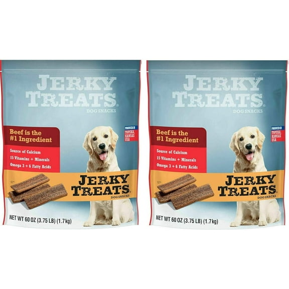 Tender Strips Dog Snacks Beef 60 oz. 3.75 lbs - 2 Pack