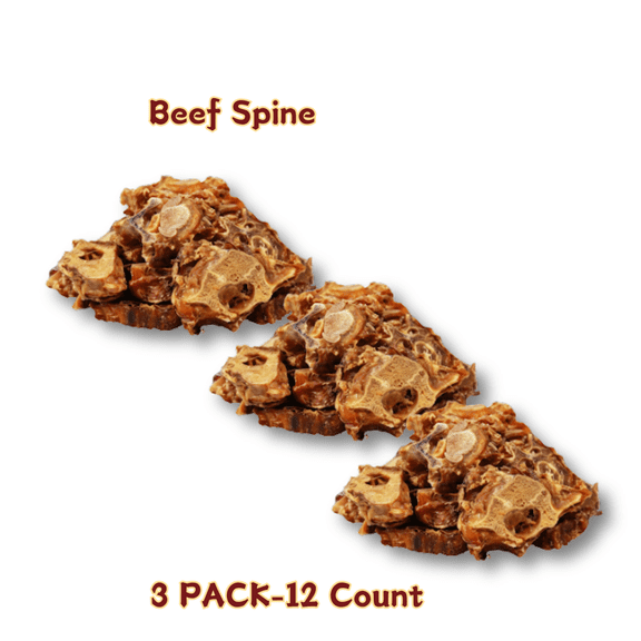 Tender Touch All-Digital Beef Back Bones for Dogs, A Wholesome and Natural Chew Rich in Calcium, Supports Clean Teeth and Gums, 12 Count