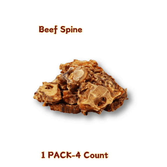 Tender Touch All-Digital Beef Back Bones for Dogs, A Wholesome and Natural Chew Rich in Calcium, Supports Clean Teeth and Gums, 4 Count