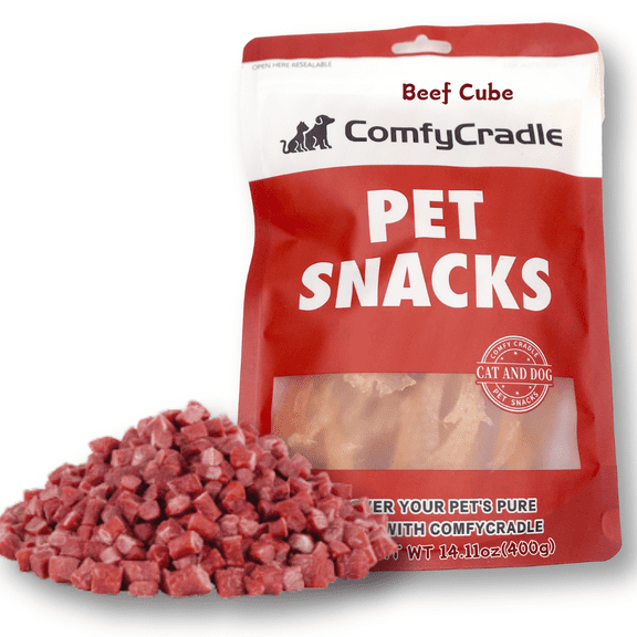 Tender Touch Beef Bites Dog Treats, Made with Real USA Sourced Beef, Wholesome & Simple Limited Ingredient Soft Training Treats, 14.11 Ounce