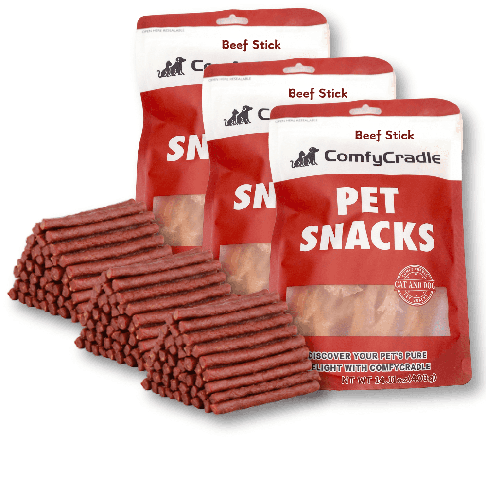 Tender Touch Beef Sticks for Dogs, Made with Real USA Sourced Beef, High-Protein and Grain-Free Soft & Chewy Dog Treats, 2.65  Pound Value Bag