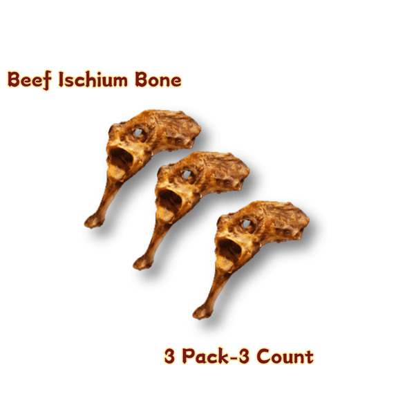 Tender Touch Butcher Cut Beef Ischium Bone, A Premium Dog Chew for Large Breeds to Reduce Boredom, All Natural & Slow Roasted, 1 Count