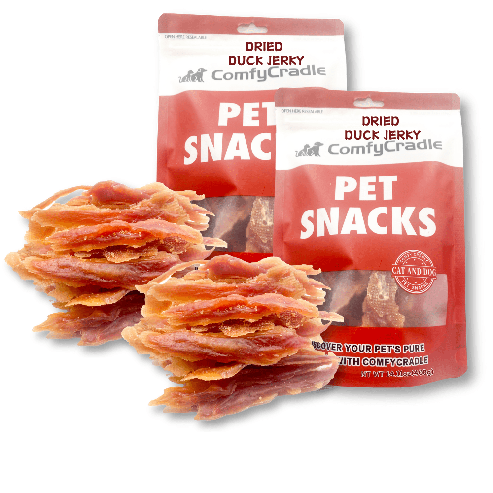 Tender Touch Grain-Free Duck Jerky, Novel Natural High-Protein Dog Treats, 1.76 Pound