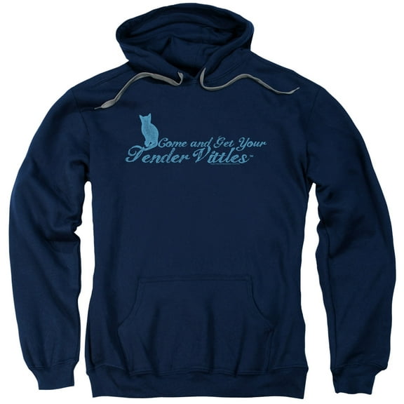 Tender Vittles Come And Get Em Adult Pullover Hoodie Sweatshirt Navy