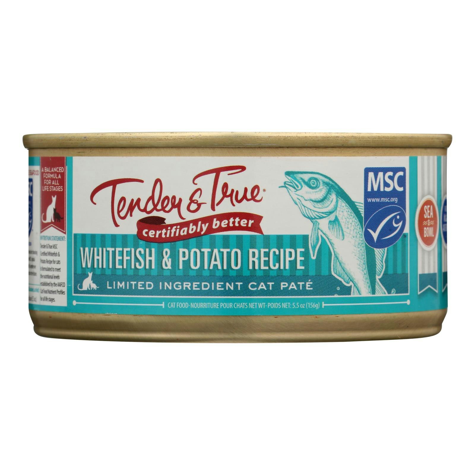 Tender and True Cat Food Whitefish Potato 5.5 oz (Pack Of 24)