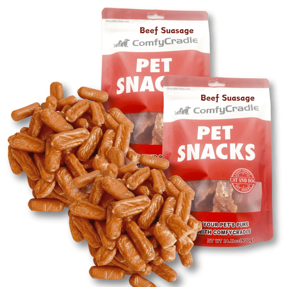 TenderTouch Beef Sausage, Soft & Chewy Dog Treats, 1.76 Pound