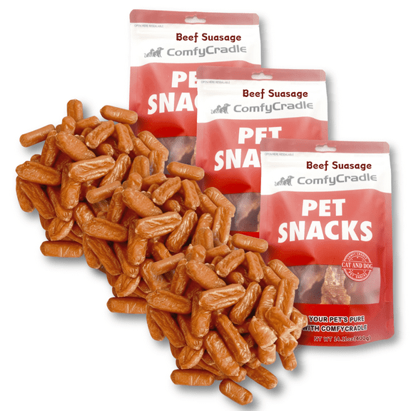 TenderTouch Beef Sausage, Soft & Chewy Dog Treats, 2.65 Pound