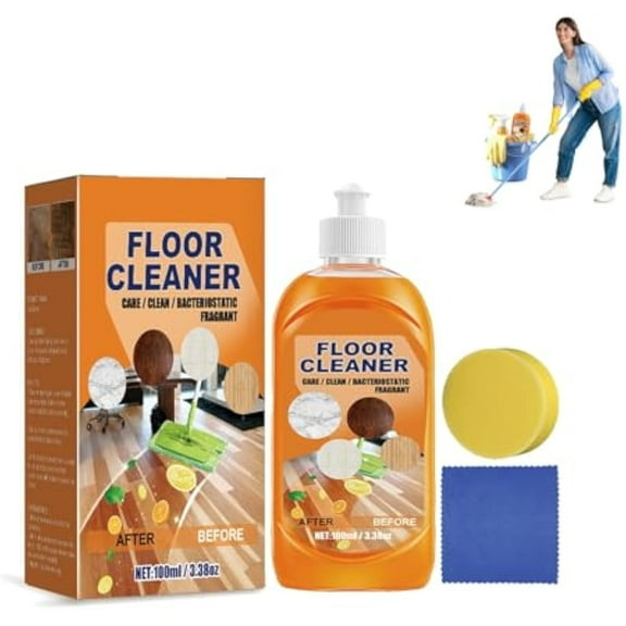 Tendora Floor Cleaner,Multipurpose Floor Cleanering Liquid,Glossy Clean Floor Cleaners,Household High-Performance Cleaner for Wood,Tile (1PCS)