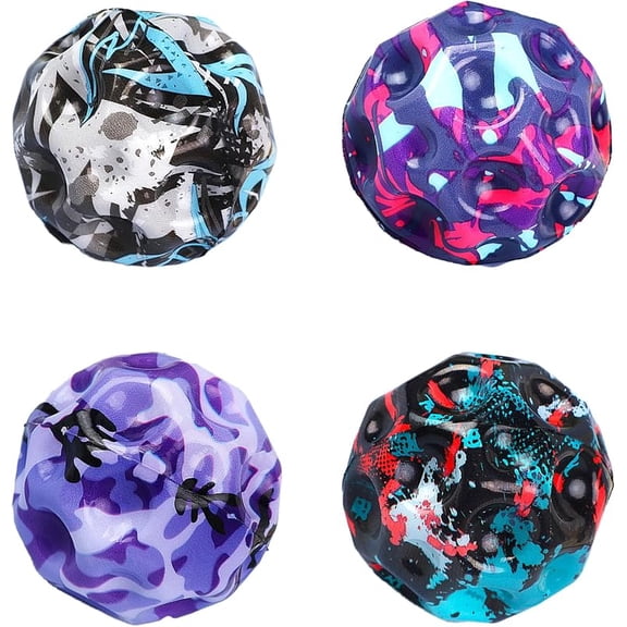 Tendry Moon Ball, Extreme High Bouncing Ball Moon Shape, Improve Hand-Eye Coordination, Easy to Grip and Catch by Athletes as a Sport Training Balls