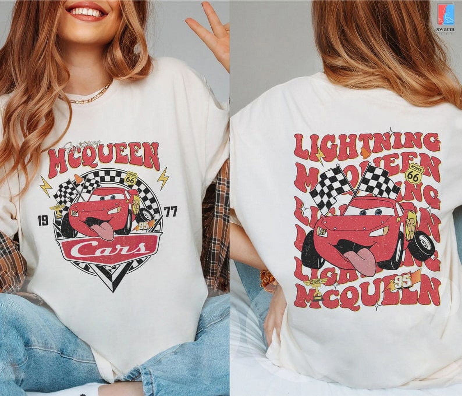 Tendytee Disneyland Cars Lightning Mcqueen Shirt Disneyland Pixar Cars