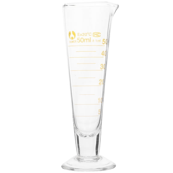 UPKOCH 1 Pc 50ml Laboratory Graduated Measuring Cup Transparent Liquid Container Cup
