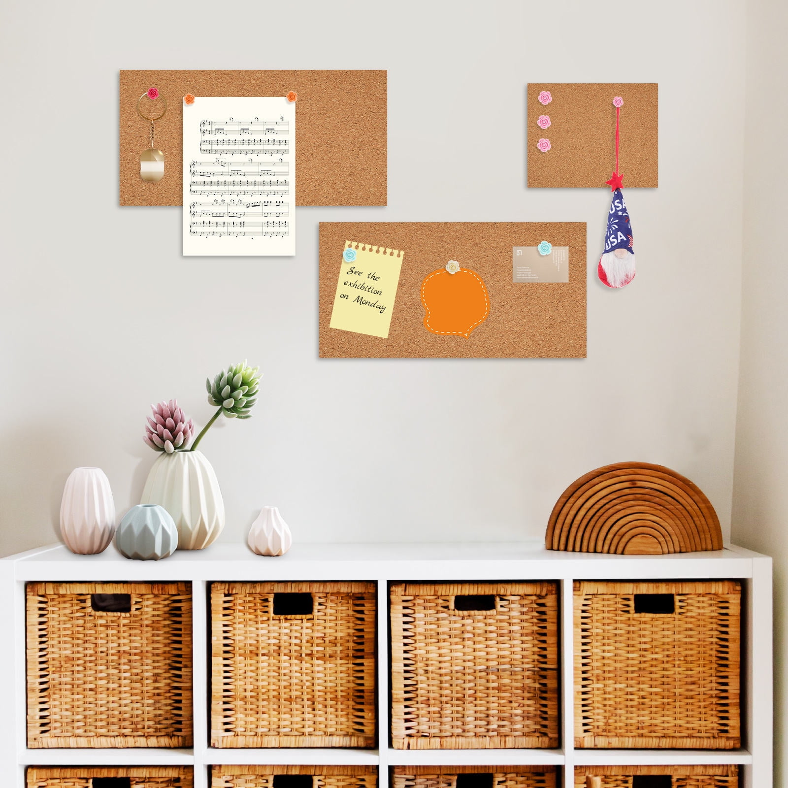 UPKOCH Multi Adhesive Cork Sheet for Home Use Perfect for Photo Board ...