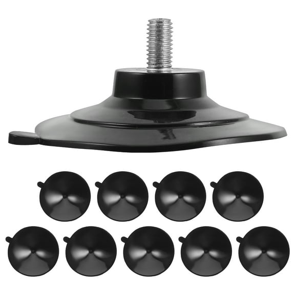 UPKOCH 10 Pack Heavy Duty Window Suction Cups Black Plastic for Storage High Strength Versatile Small Size