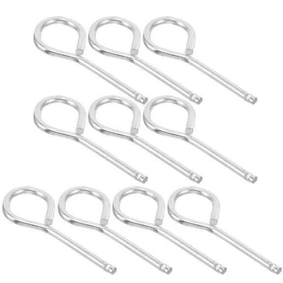 UPKOCH 10 Pcs Fire Extinguisher Replacement Lock Pins Chrome Small Silver
