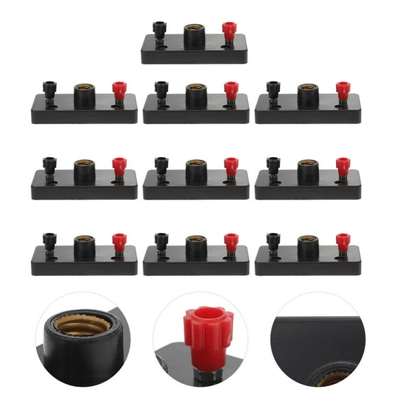 UPKOCH 10 Pcs Physics Experiment Light Holder Small Lamp for Laboratory Base Primary School Black