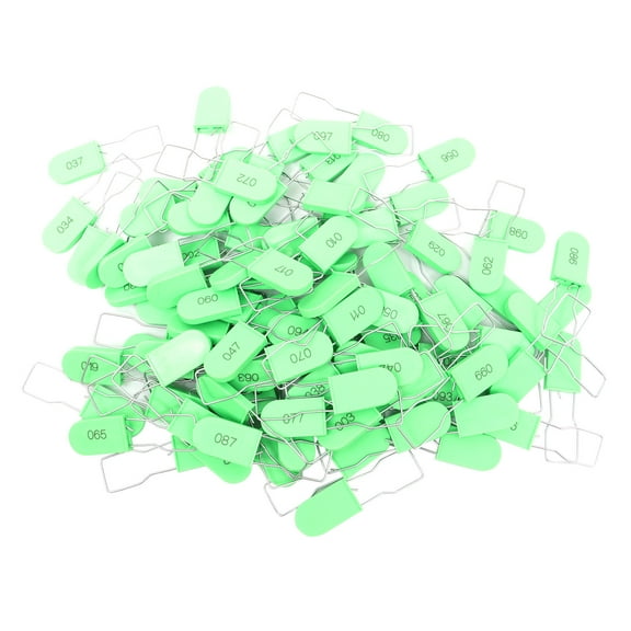 UPKOCH Cable Padlock Green Plastic For General Users Indoor Use 100Pcs 3.1X0.8X0.2In