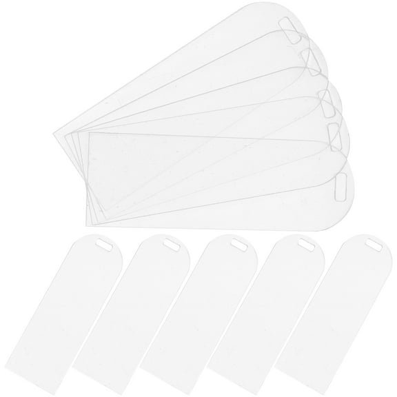 UPKOCH engraving blanks 10Pack Acrylic Simple Transparent Bookmarks for Travel