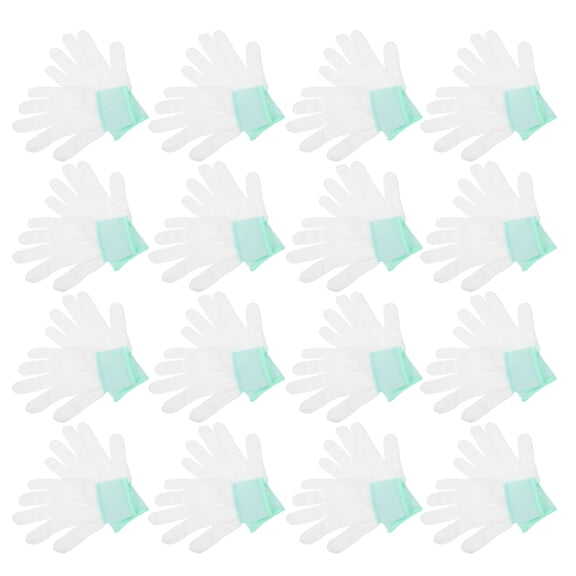 UPKOCH 12 Pairs Anti-static Gloves Grip Cut Resistant Work Construction Men White