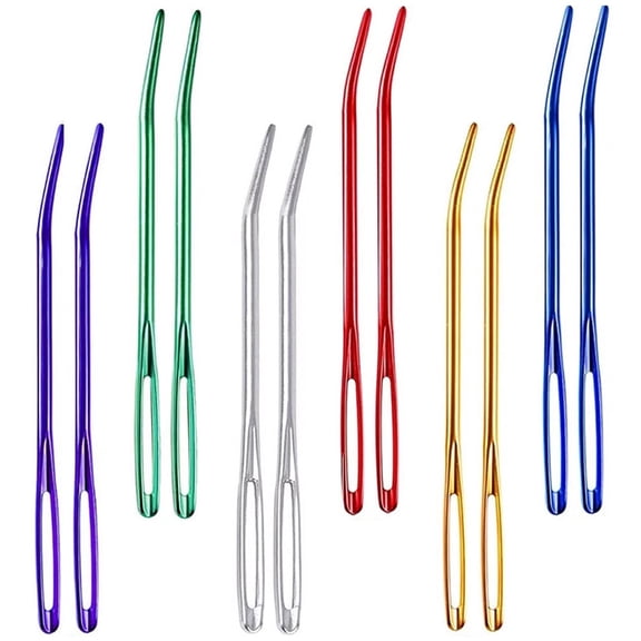 UPKOCH 12 Pcs Big Eye Looper Blanket Fabric Sewing Travel Colorful