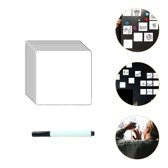 UPKOCH 12Pcs Whiteboard Stickers DIY Removable Labels Dry Erase and Pen Included
