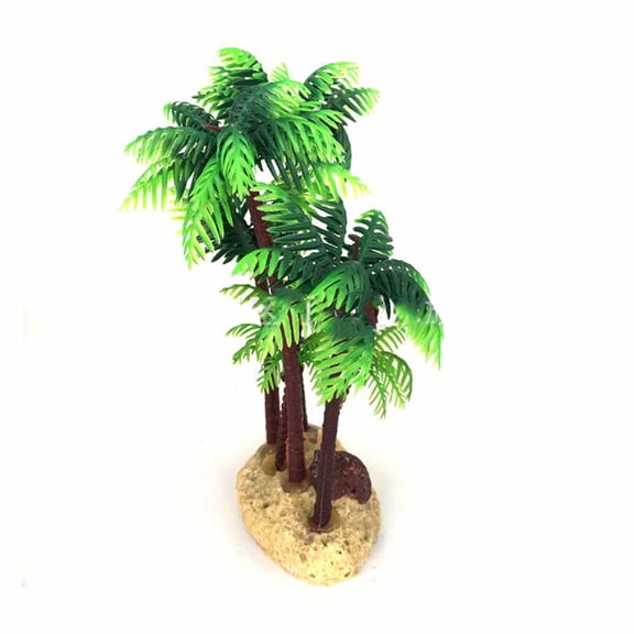 UPKOCH Plastic Palm Trees Coconut Palm Tree Miniature Plant Bonsai Green Plastic 1Pack Terrarium