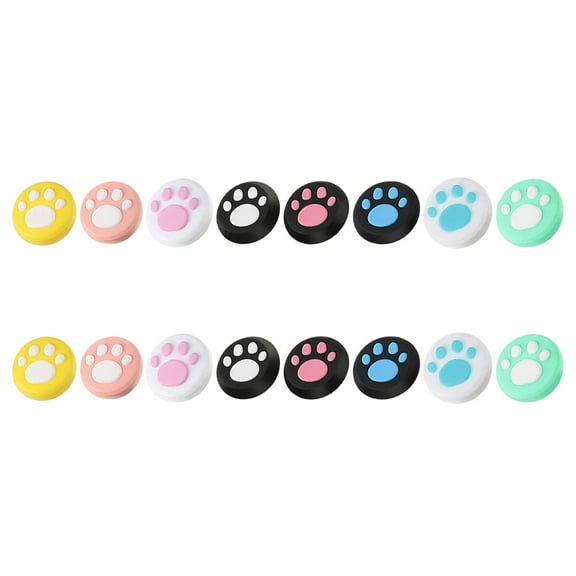 UPKOCH 16pcs Joystick Cover Paw Pattern Analog Stick Protector Nonslip Joystick Cap Compatible with Switch