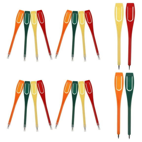 Tendycoco 20pcs Plastic Golf Scoring Pencils with Clip for Tournaments and Mini Golf Markers for Accurate