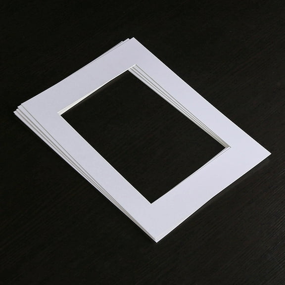 UPKOCH 25 Pcs Photo Frame Jam Acid-free Picture Mats Pack Picture Mats 10 Inch Picture Mats Wooden Matte White