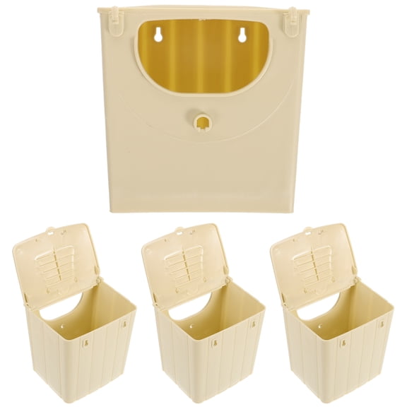 UPKOCH 4 Pcs Bird Breeding Box House Sparrow Breeding Box Small Nest Hut for Bird Plastic 13.00X13.00X10.00CM