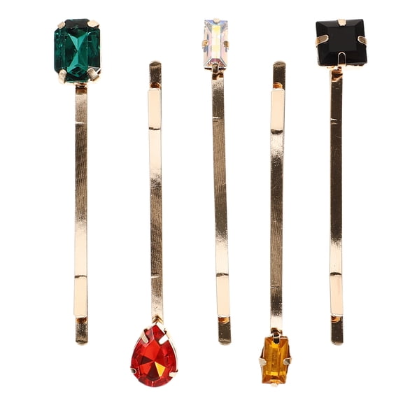 UPKOCH 5 Pcs Retro Bobby Pin Accessory Diamond Hair Clip Set Decorations for Party