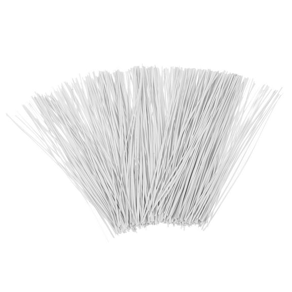 Tendycoco 500 Pcs Gardening and Silk Tying Flexible Cable Ties Cable Ties Small Crimping Cord Tie Tie up Christmas White